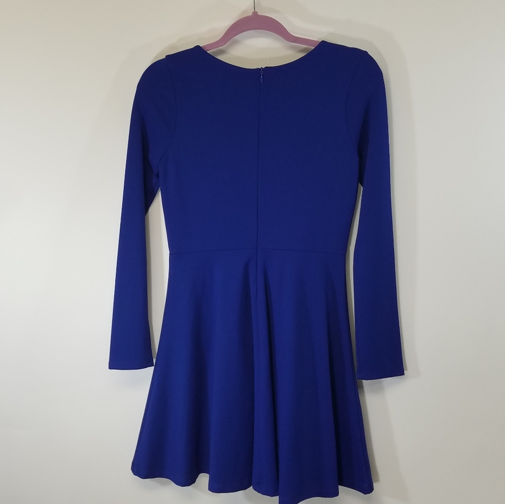 LuLu's Dress Fit & Flare Royal Blue Medium - Picture 6 of 14